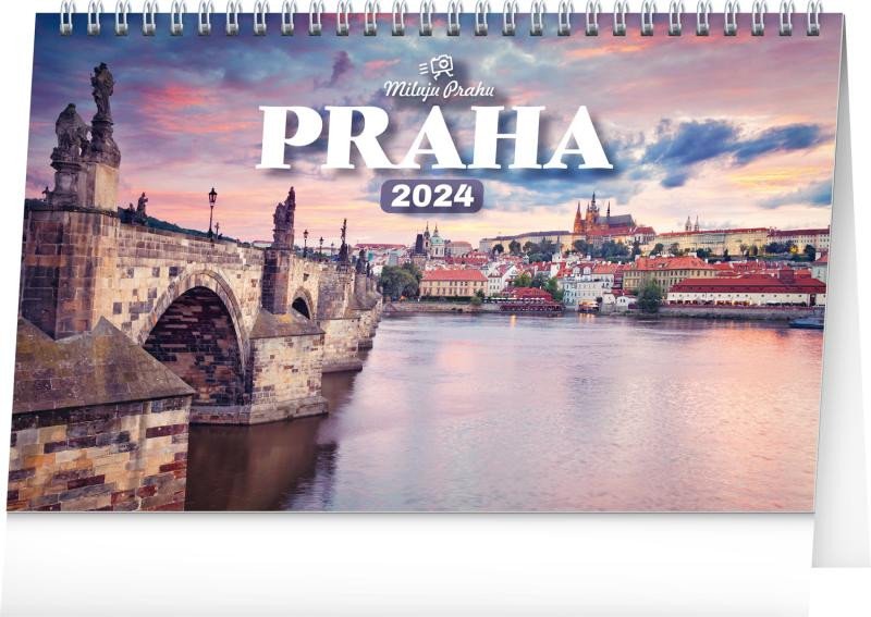 STOLNÍ KALENDÁŘ 2024 PRAHA MILUJU PRAH