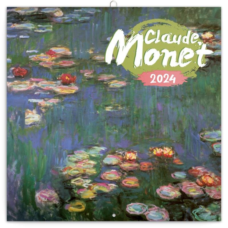 NÁSTĚNNÝ KALENDÁŘ 2024 CLAUDE MONET POZNÁMKOVÝ