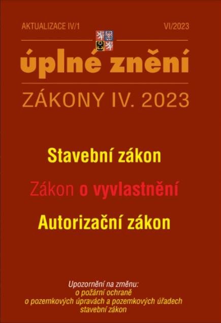 AKTUALIZACE IV/1 ÚPLNÉ ZNĚNÍ ZÁKONY IV.2023