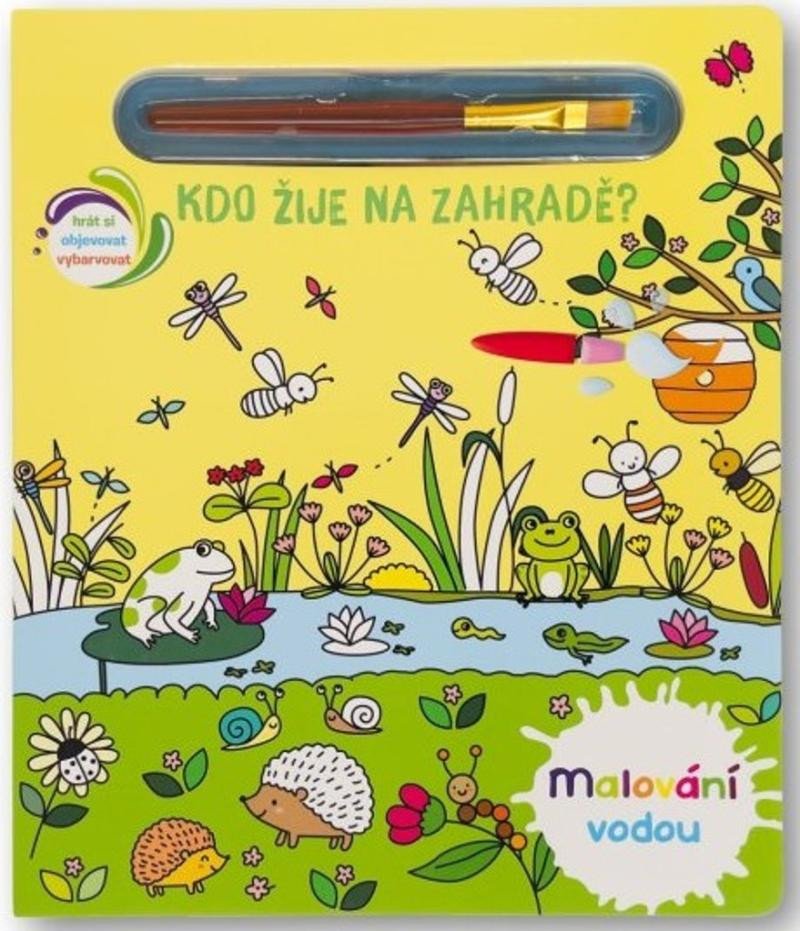 KDO ŽIJE NA ZAHRADĚ? - MALOVÁNÍ VODOU (SE ŠTĚTCEM)