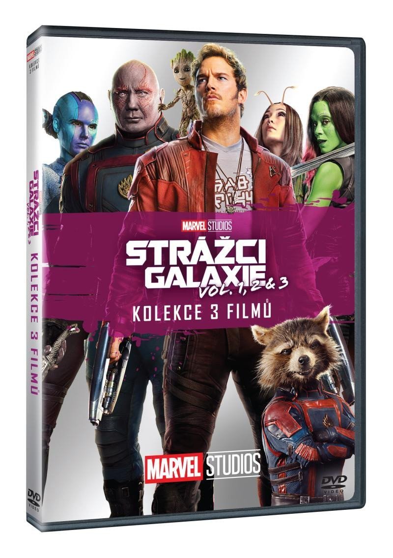 DVD STRÁŽCI GALAXIE KOLEKCE 1.-3. 3DVD