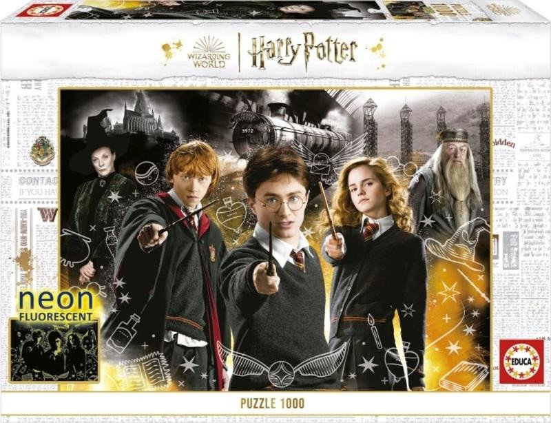 PUZZLE SVÍTÍCÍ HARRY POTTER/1000 DÍLKŮ