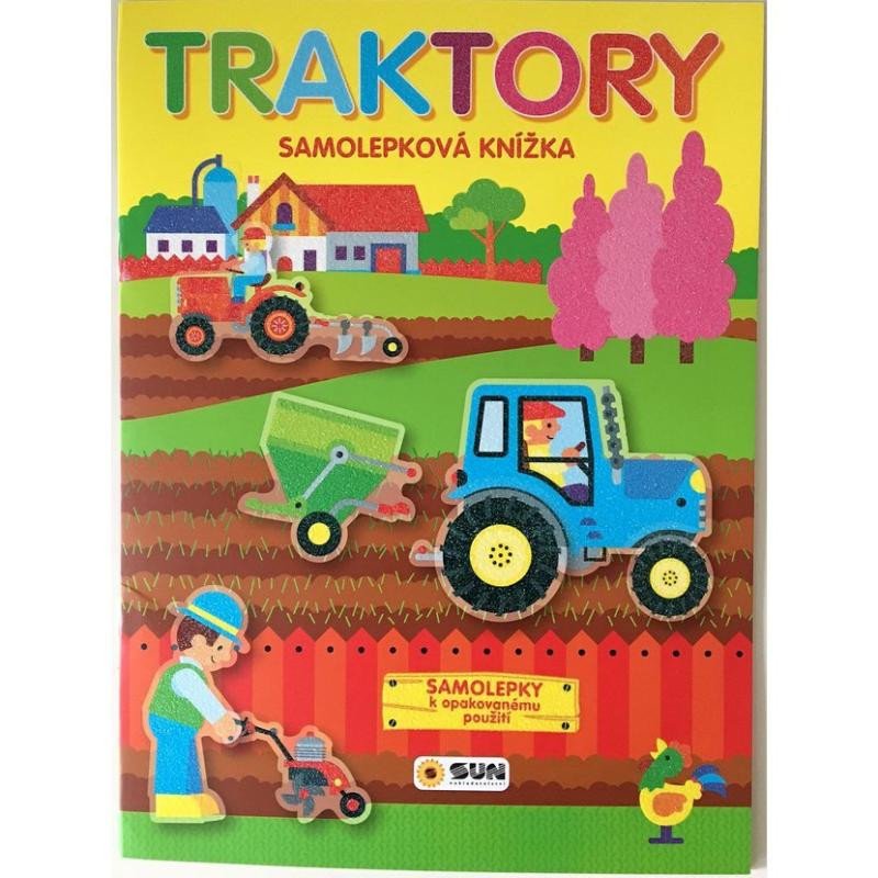 TRAKTORY-SAMOLEPKOVÁ KNÍŽKA,OPAK.POUŽITÍ