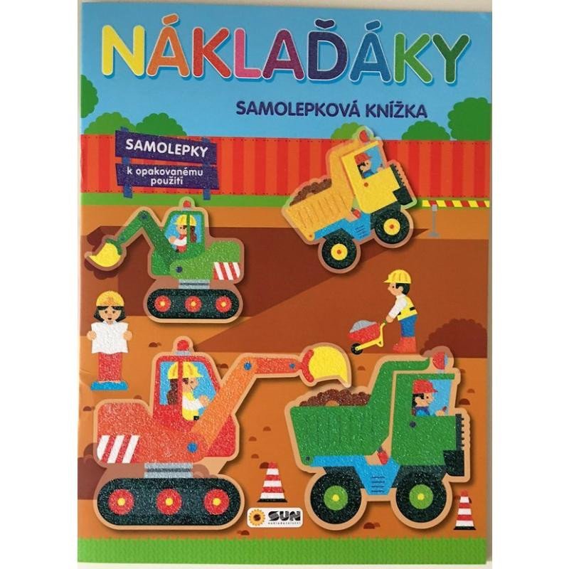 NÁKLAĎÁKY-SAMOLEPKOVÁ KNÍŽKY,OPAK.POUŽITÍ