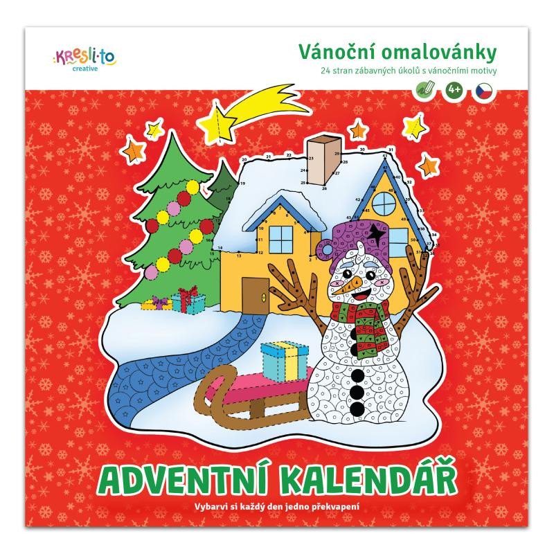 OMALOVÁNKY VÁNOČNÍ ADVENTNÍ KALENDÁŘ