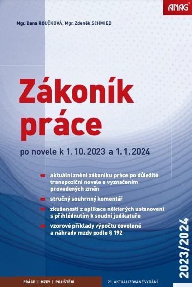 ZÁKONÍK PRÁCE 2023/2024 ANAG