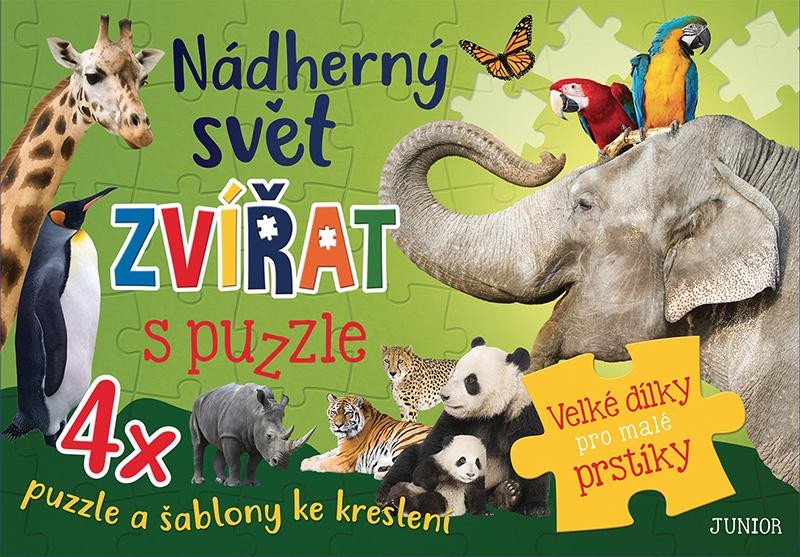 NÁDHERNÝ SVĚT ZVÍŘAT S PUZZLE