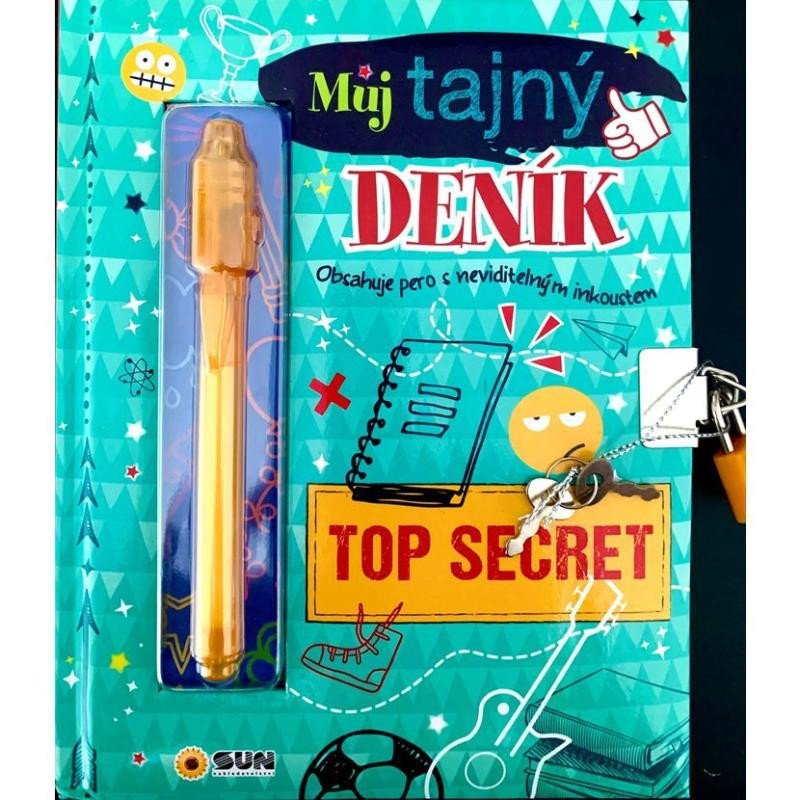 MŮJ TAJNÝ DENÍK TOP SECRET (ZELENÝ)