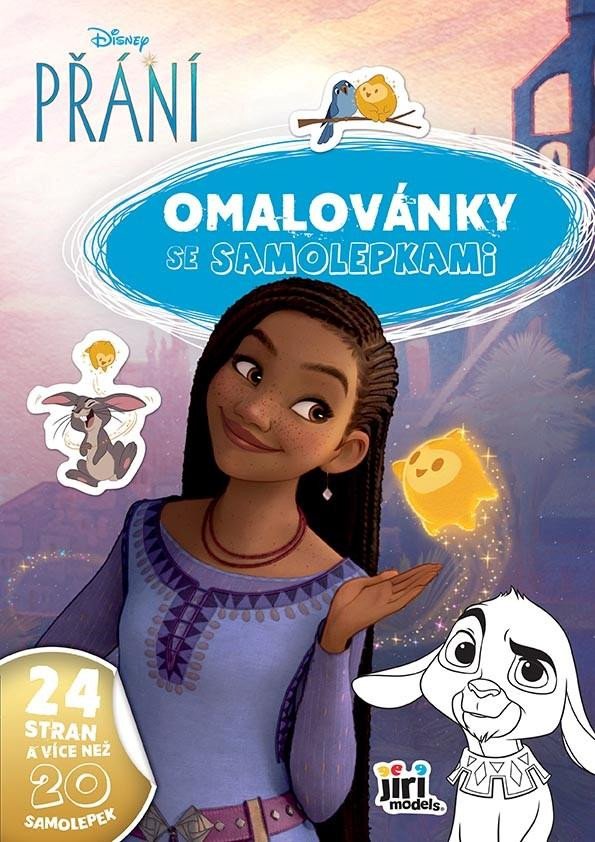 PŘÁNÍ OMALOVÁNKY A4 SE SAMOLEPKAMI