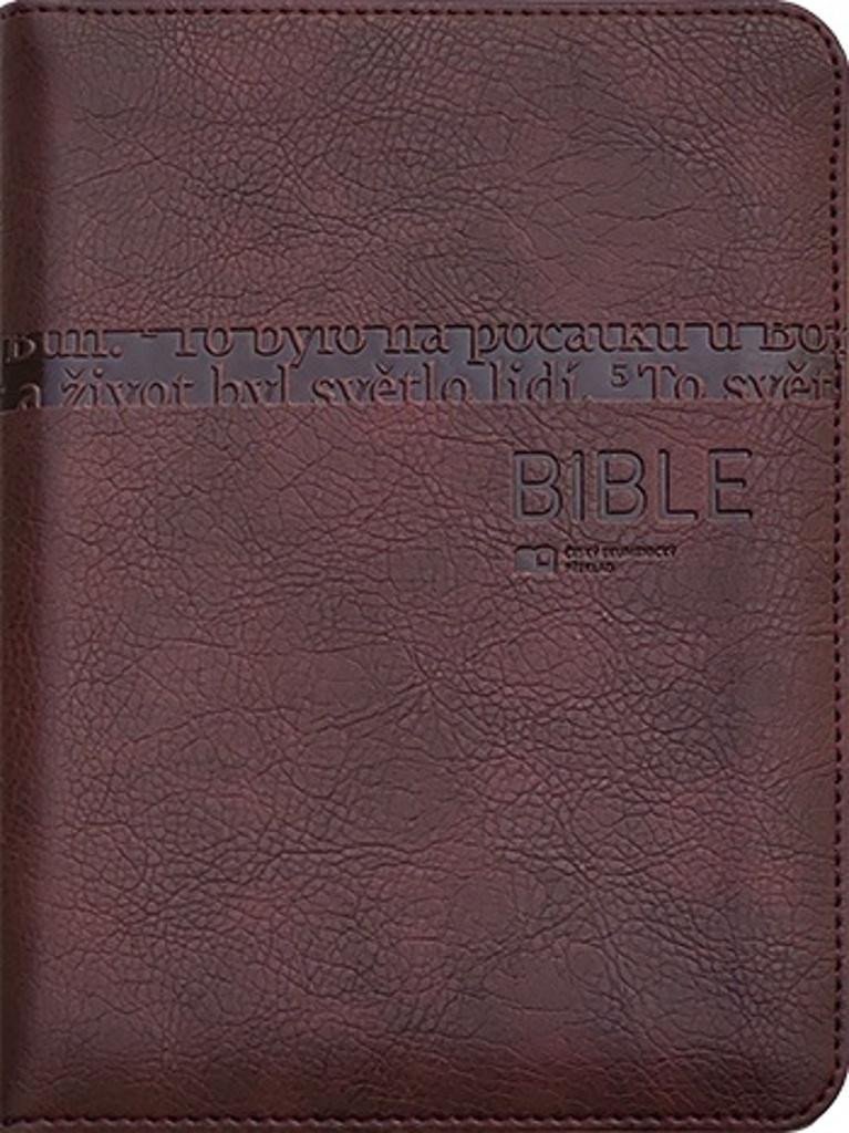 Obálka knihy BIBLE (POUZDRO NA ZIP, HNĚDÉ) od autora <br>