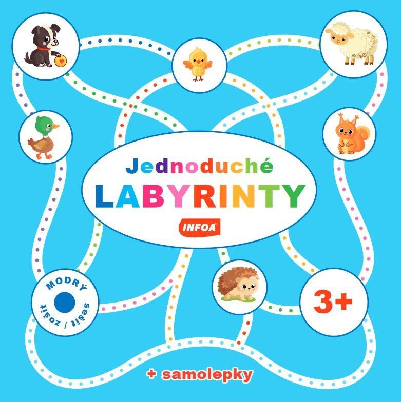 JEDNODUCHÉ LABYRINTY - MODRÝ SEŠIT / ZOŠ