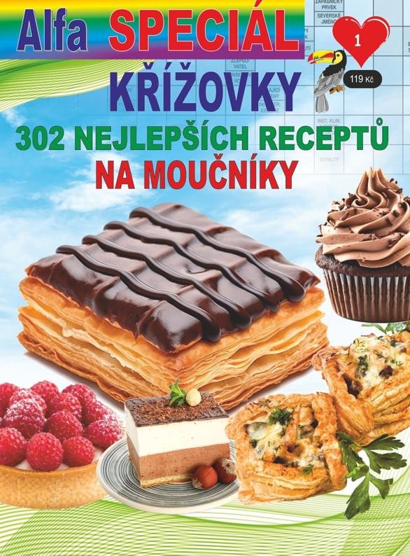 KŘÍŽOVKY SPECIÁL 1/2024 - 302 RECEPTŮ NA MOUČNÍKY