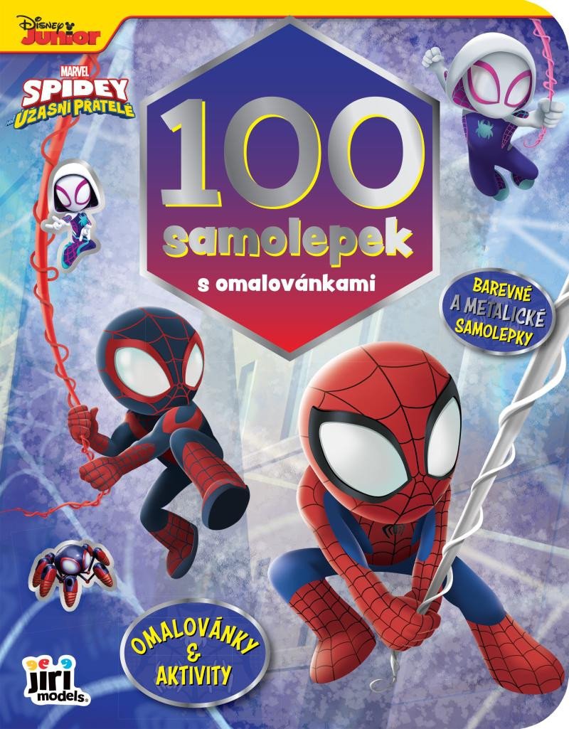 SPIDEY ÚŽASNÍ PŘÁTELÉ 100 SAMOLEPEK S OMALOVÁNKAMI