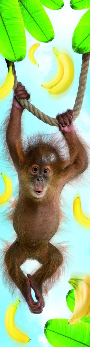 ZÁLOŽKA 3D ORANGUTAN NA LANĚ