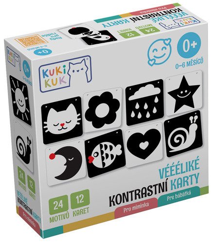 KUKIKUK VÉÉÉLIKÉ KONTRAST KARTY PRO MIMINKA