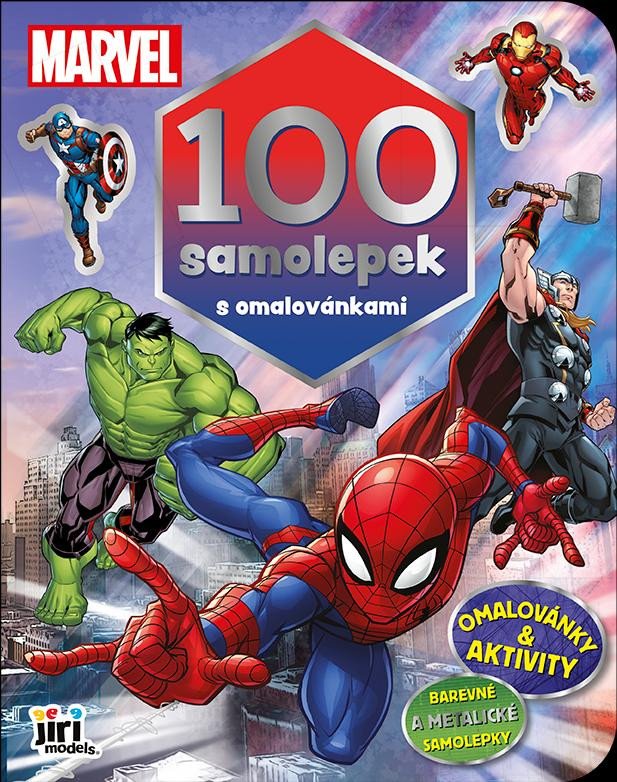 MARVEL 100 SAMOLEPEK S OMALOVÁNKAMI