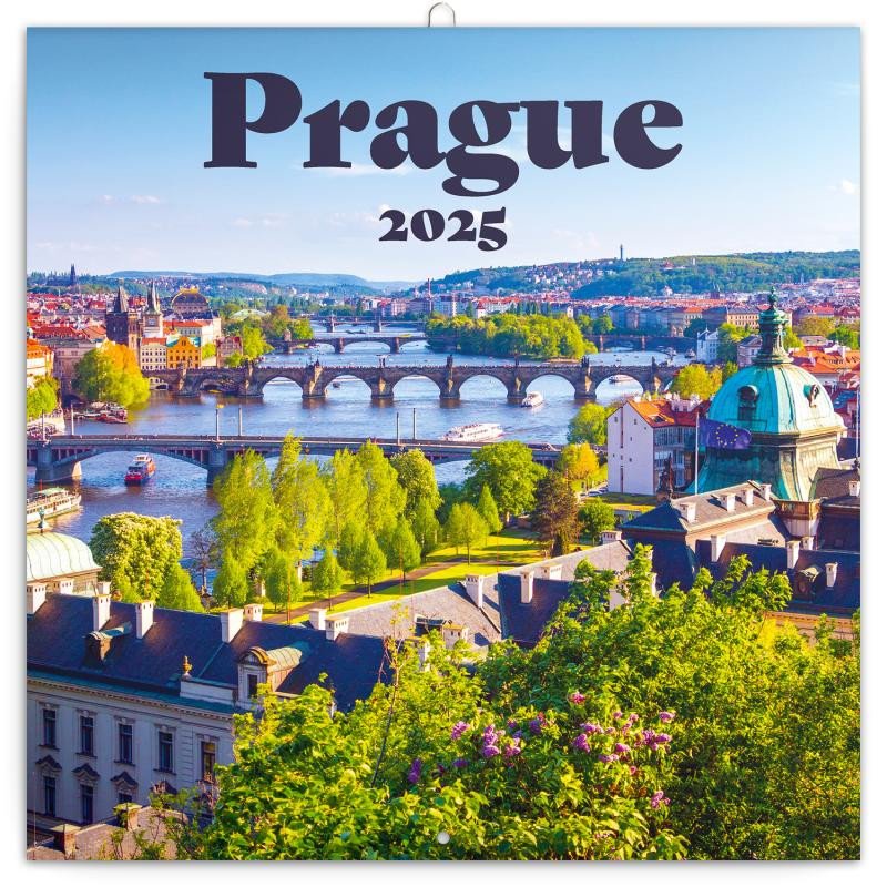 NÁSTĚNNÝ KALENDÁŘ 2025 POZNÁMKOVÝ PRAGUE PRAHA