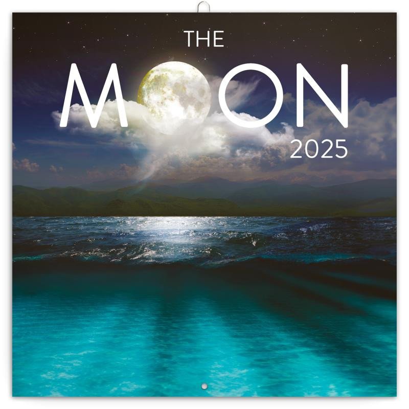 NÁSTĚNNÝ KALENDÁŘ 2025 POZNÁMKOVÝ THE MOON MĚSÍC