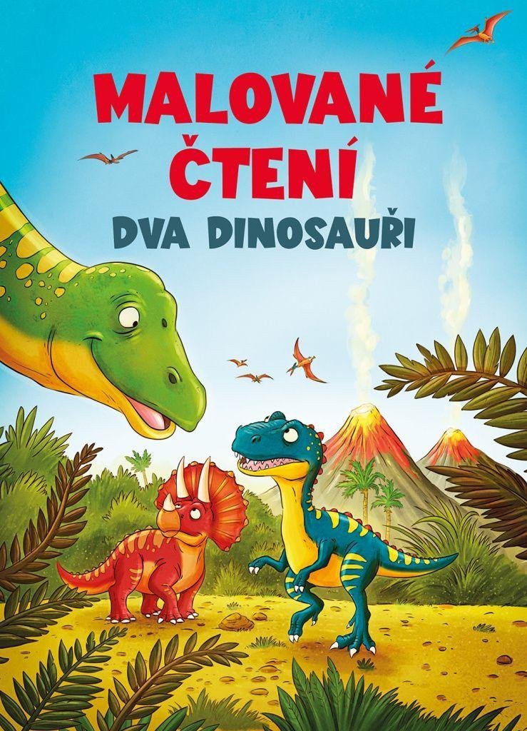 MALOVANÉ ČTENÍ DVA DINOSAUŘI