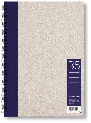 ZÁPISNÍK KROUŽKOVÝ B5 LINKA TMAVĚ MODRÝ 50 LISTŮ