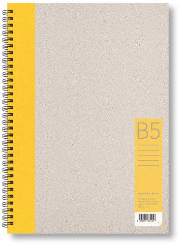ZÁPISNÍK KROUŽKOVÝ B5 LINKA ŽLUTÝ 50 LISTŮ