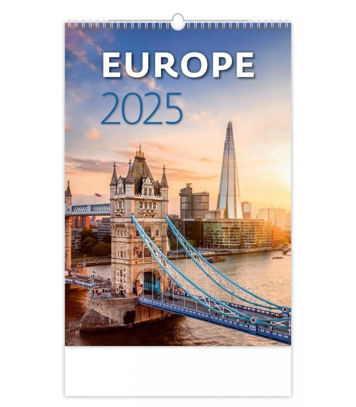 NÁSTĚNNÝ KALENDÁŘ 2025 EUROPE