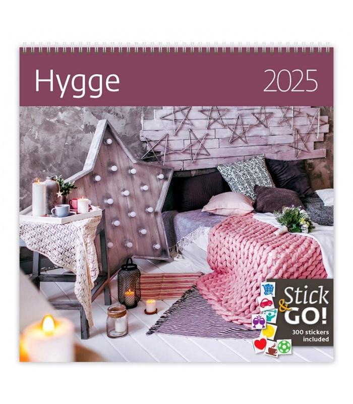 NÁSTĚNNÝ KALENDÁŘ 2025 HYGGE