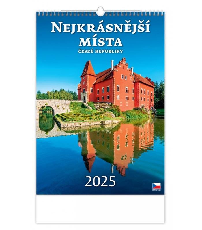 NÁSTĚNNÝ KALENDÁŘ 2025 NEJKRÁSNĚJŠÍ MÍSTA