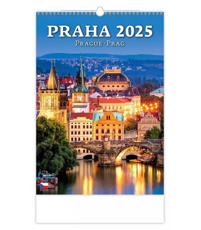 NÁSTĚNNÝ KALENDÁŘ 2025 PRAHA