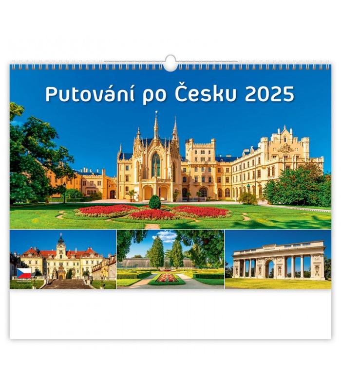 NÁSTĚNNÝ KALENDÁŘ 2025 PUTOVÁNÍ PO ČESKU