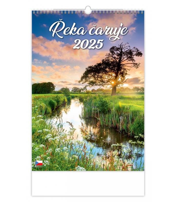 NÁSTĚNNÝ KALENDÁŘ 2025 ŘEKA ČARUJE