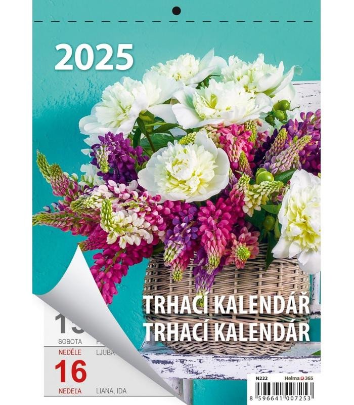 KALENDÁŘ NÁST 2025 - TÝDENNÍ TRHACÍ KALE