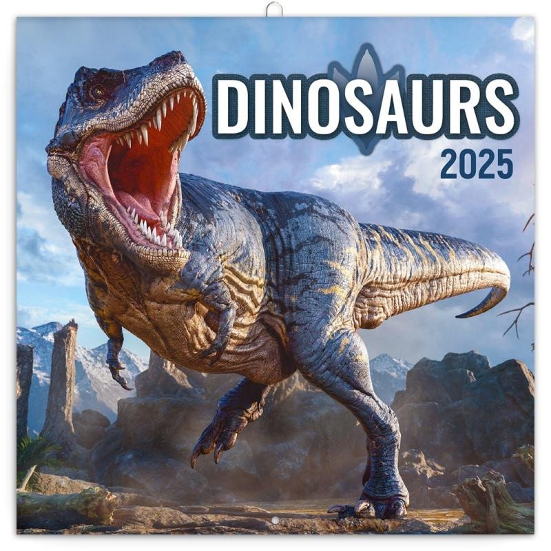 KALENDÁŘ DINOSAURUS 2025 NÁSTĚNNÝ