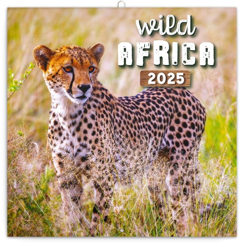 NÁSTĚNNÝ KALENDÁŘ 2025 POZNÁMKOVÝ WILD AFRICA DIVOKÁ AFRIKA