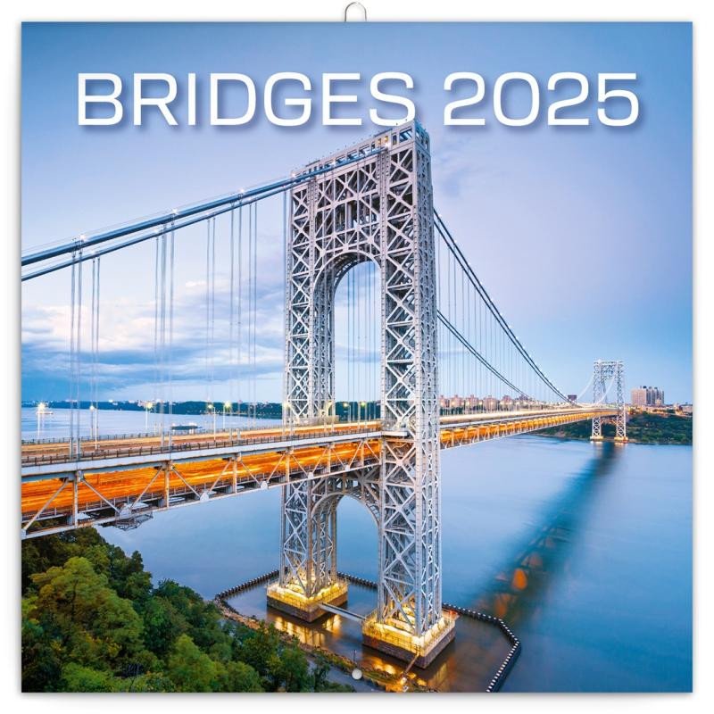 KALENDÁŘ BRIDGES 2025 NÁSTĚNNÝ