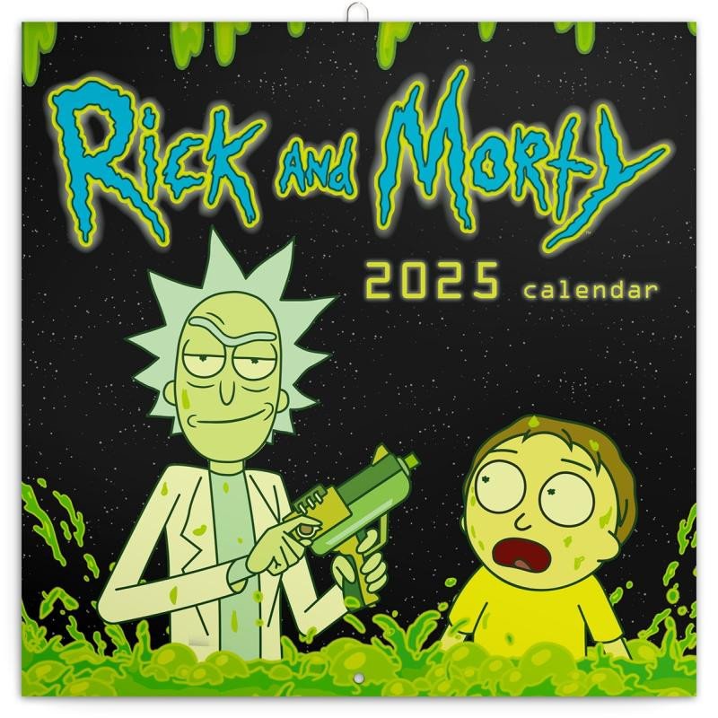 NÁSTĚNNÝ KALENDÁŘ 2025 POZNÁMKOVÝ RICK A MORTY