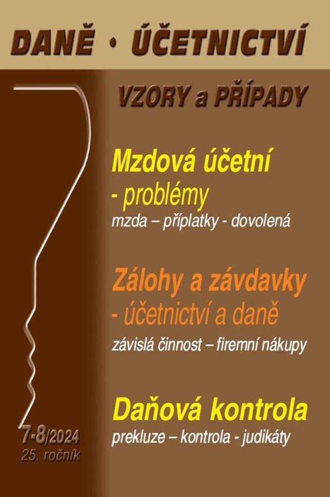 DÚVAP 07-08/2024 MZDOVÁ ÚČETNÍ - PROBLÉMY