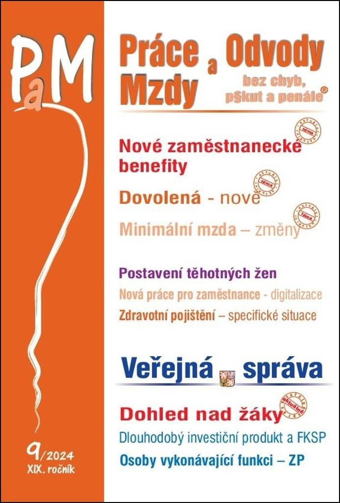 PAM 09/2024 NOVÉ ZAMĚSTNANECKÉ BENEFITY. DOVOLENÁ