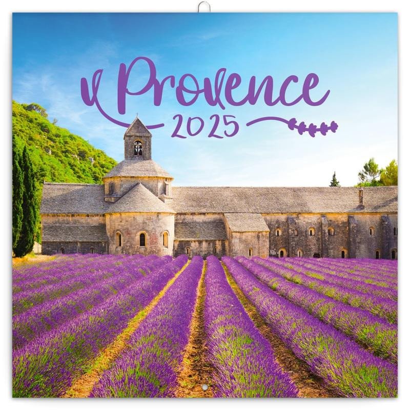 NÁSTĚNNÝ KALENDÁŘ 2025 POZNÁMKOVÝ PROVENCE VOŇAVÝ