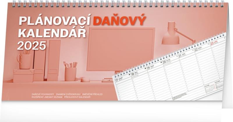 STOLNÍ KALENDÁŘ 2025 PLÁNOVACÍ DAŇOVÝ