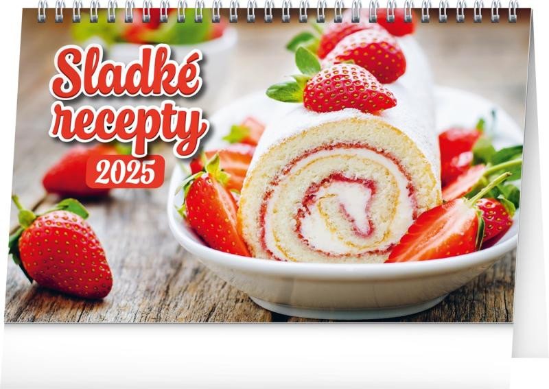 KALENDÁŘ 2025 STOLNÍ: SLADKÉ RECEPTY