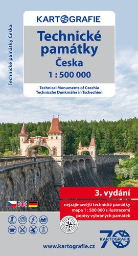 Obálka knihy TECHNICKÉ PAMÁTKY ČESKA 1:500 000 MAPA od autora <br>
