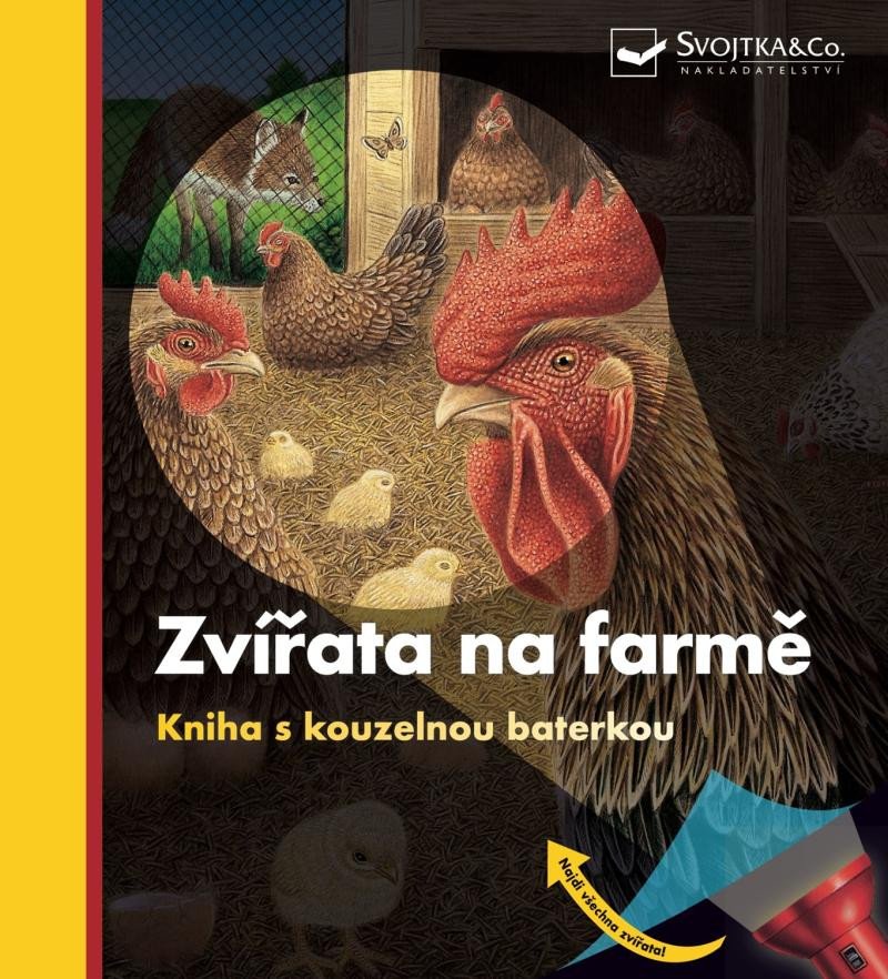 ZVÍŘATA NA FARMĚ KNIHA S KOUZELNOU BATERKOU