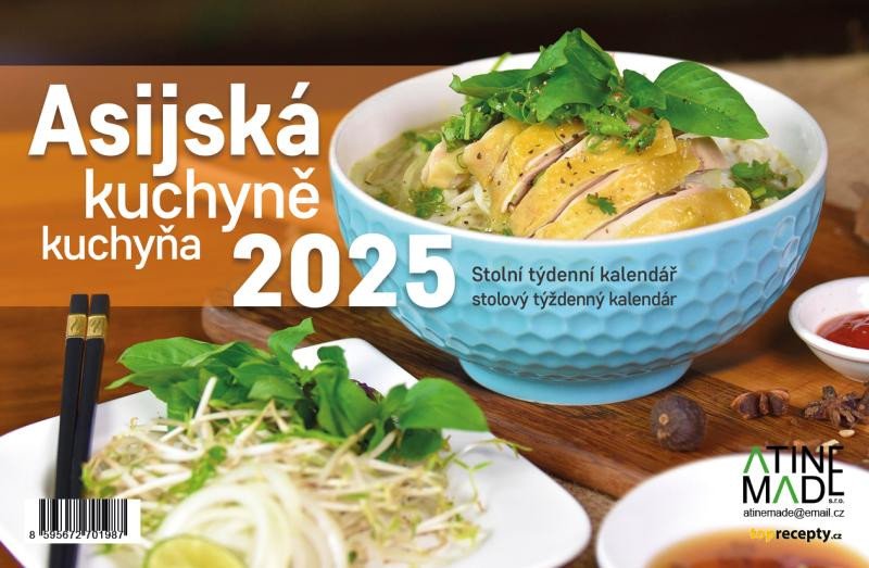 KALENDÁŘ 2025 ASIJSKÁ KUCHYNĚ, STOLNÍ, T