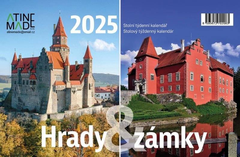 KALENDÁŘ 2025 HRADY A ZÁMKY, STOLNÍ, TÝD