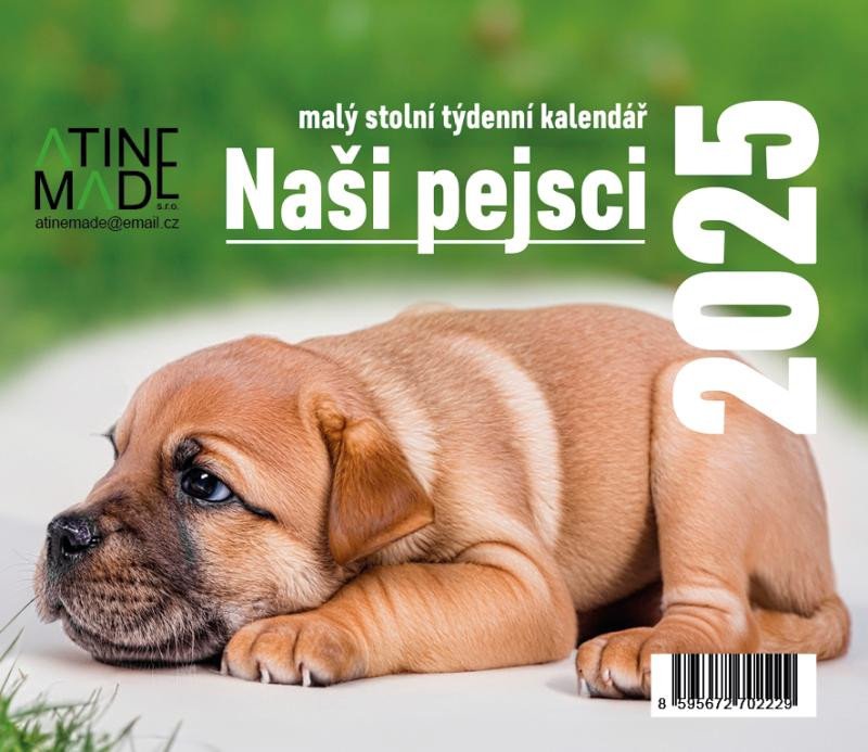 KALENDÁŘ 2025 NAŠI PEJSCI, STOLNÍ, TÝDEN