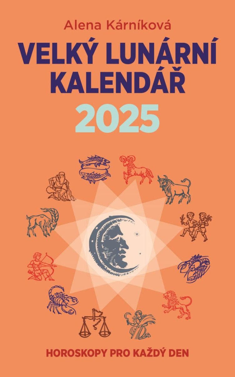 VELKÝ LUNÁRNÍ KALENDÁŘ 2025 ANEB HOROSKOPY KAŽDÝ DEN