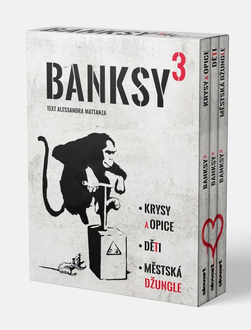 BANKSY - KRYSY A OPICE, DĚTI, MĚSTSKÁ DŽUNGLE (3 KNIHY)