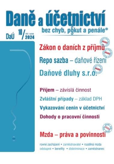 DAÚ 11-12/2024 ŽIVELNÍ POHROMY. DAŇ Z NEMOVITÝCH VĚCÍ 2025