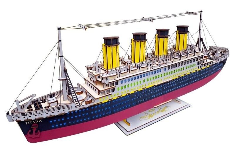 3D DŘEVĚNÉ PUZZLE TITANIC